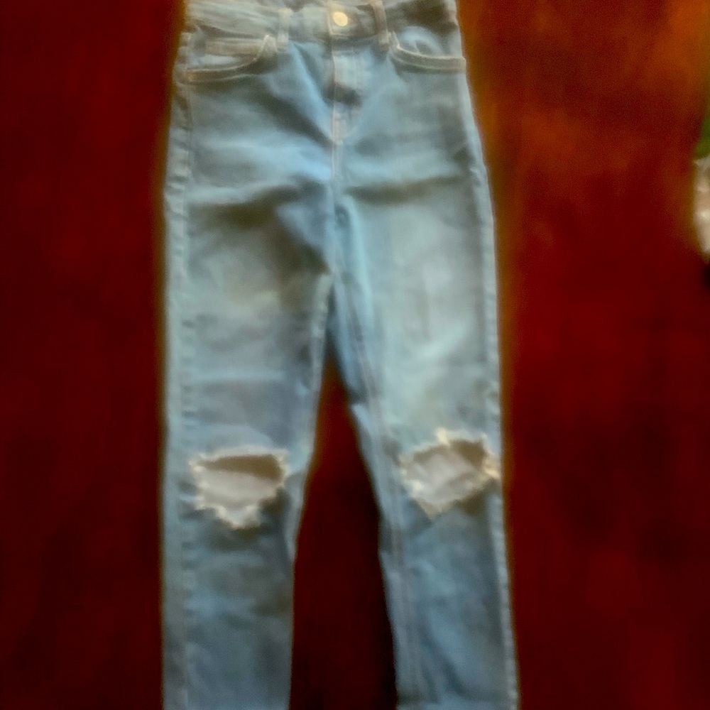 Top Shop Moto distressed jeans